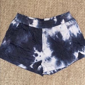 Flowy tie dye shorts
